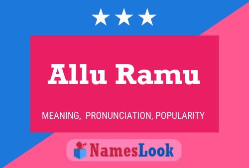 Póster del nombre Allu Ramu