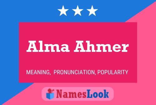 Póster del nombre Alma Ahmer