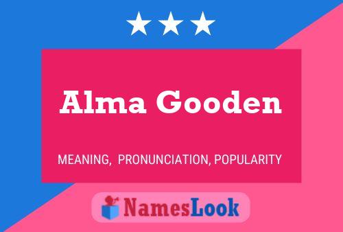 Póster del nombre Alma Gooden