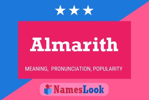 Póster del nombre Almarith