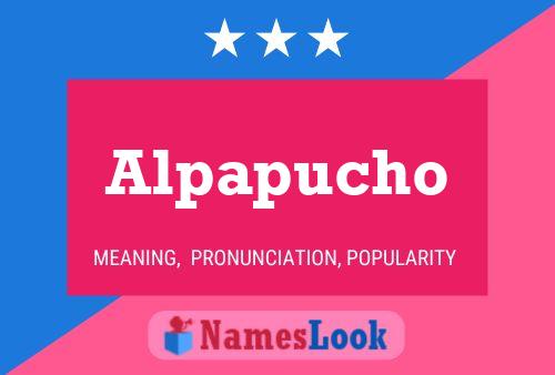 Póster del nombre Alpapucho