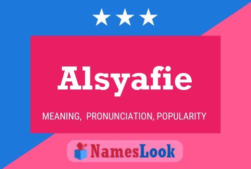 Póster del nombre Alsyafie