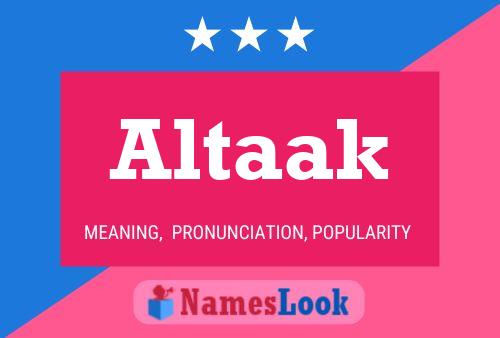 Póster del nombre Altaak