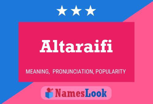 Póster del nombre Altaraifi