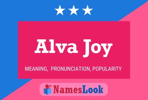 Póster del nombre Alva Joy