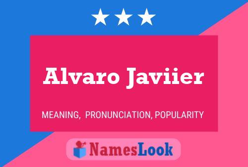 Póster del nombre Alvaro Javiier