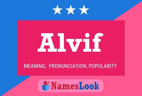 Póster del nombre Alvif