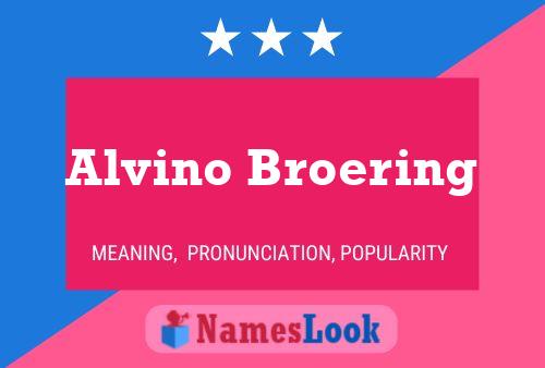 Póster del nombre Alvino Broering