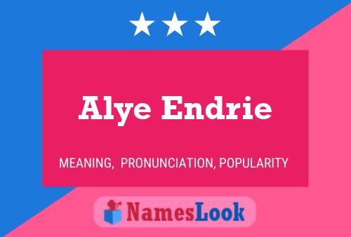 Póster del nombre Alye Endrie