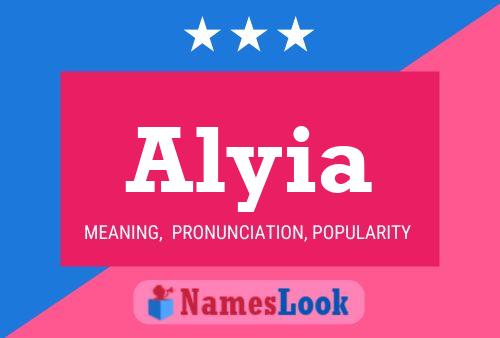 Póster del nombre Alyia