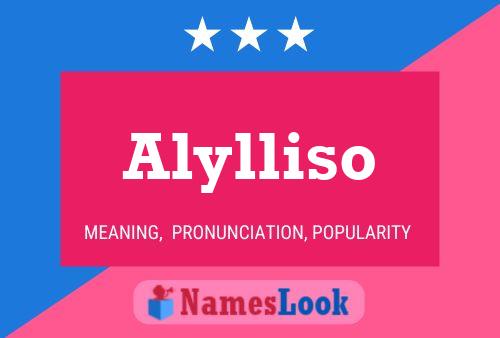 Póster del nombre Alylliso