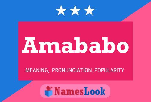 Póster del nombre Amababo