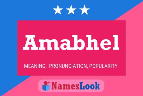 Póster del nombre Amabhel