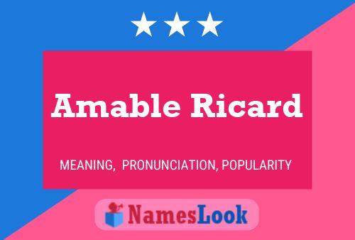 Póster del nombre Amable Ricard