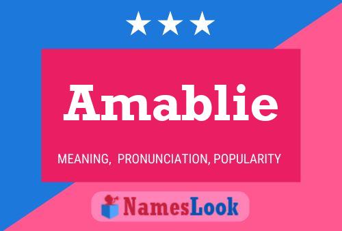 Póster del nombre Amablie