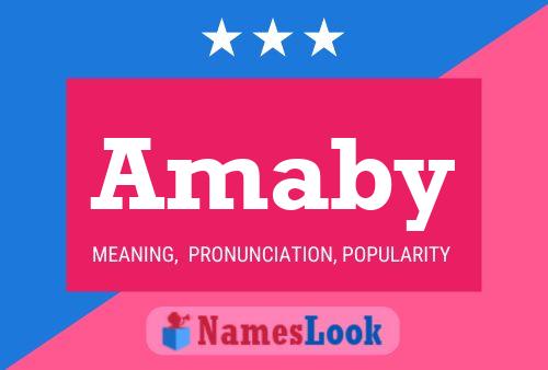 Póster del nombre Amaby