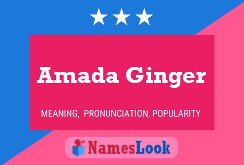 Póster del nombre Amada Ginger