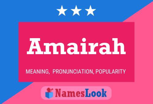 Póster del nombre Amairah