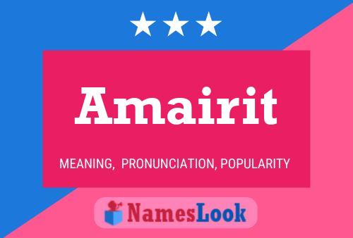 Póster del nombre Amairit