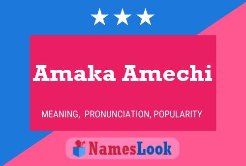 Póster del nombre Amaka Amechi