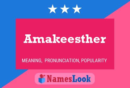 Póster del nombre Amakeesther