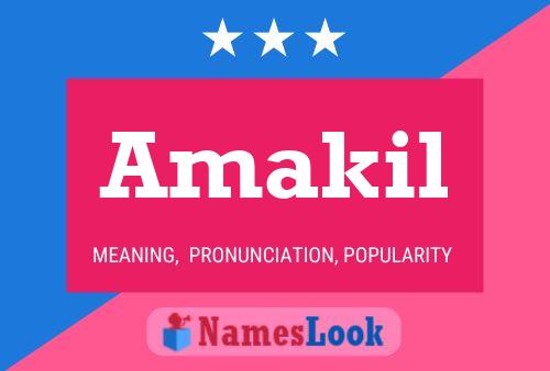 Póster del nombre Amakil