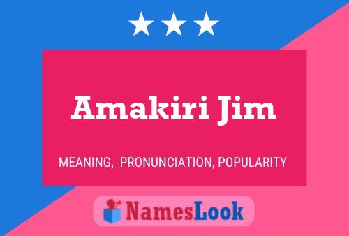 Póster del nombre Amakiri Jim