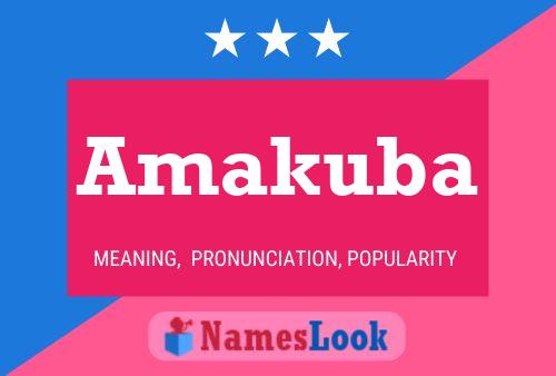 Póster del nombre Amakuba