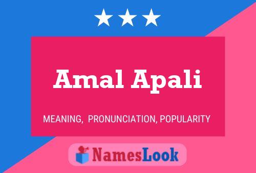 Póster del nombre Amal Apali