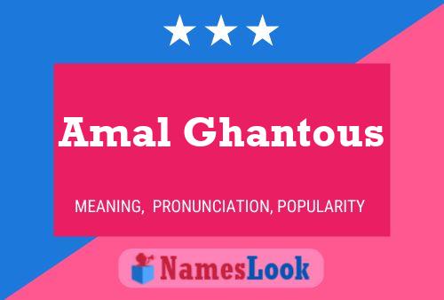 Póster del nombre Amal Ghantous