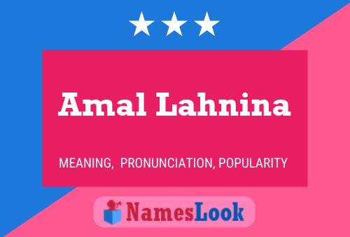 Póster del nombre Amal Lahnina