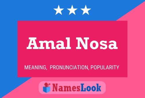 Póster del nombre Amal Nosa