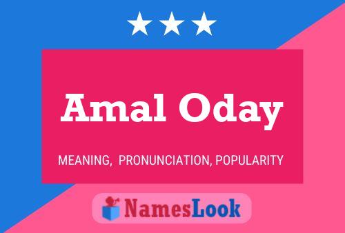 Póster del nombre Amal Oday