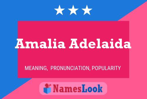 Póster del nombre Amalia Adelaida