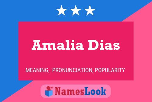 Póster del nombre Amalia Dias