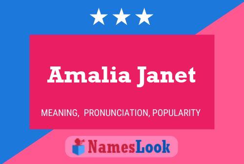 Póster del nombre Amalia Janet