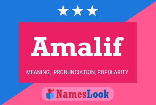 Póster del nombre Amalif