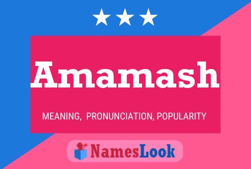 Póster del nombre Amamash