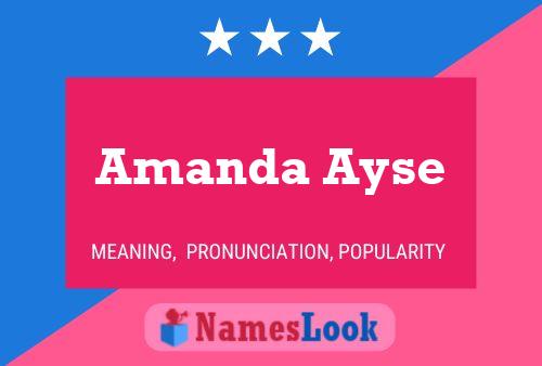 Póster del nombre Amanda Ayse