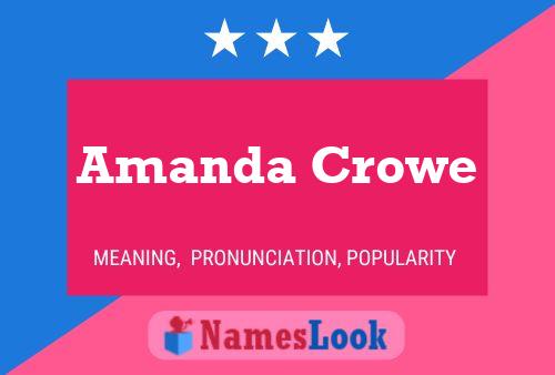 Póster del nombre Amanda Crowe