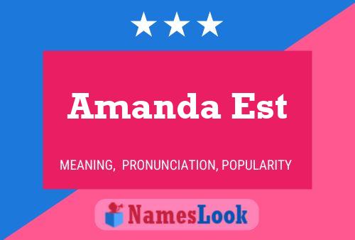 Póster del nombre Amanda Est