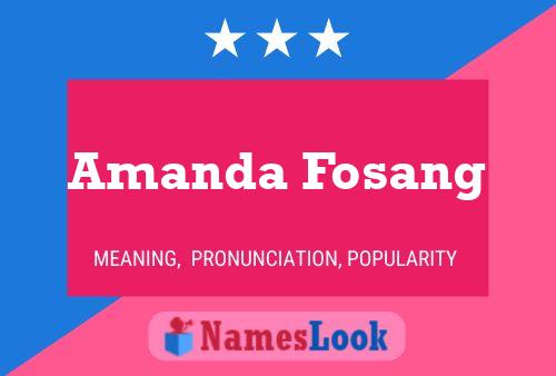 Póster del nombre Amanda Fosang