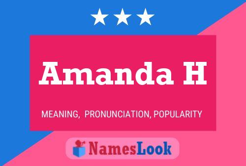 Póster del nombre Amanda H