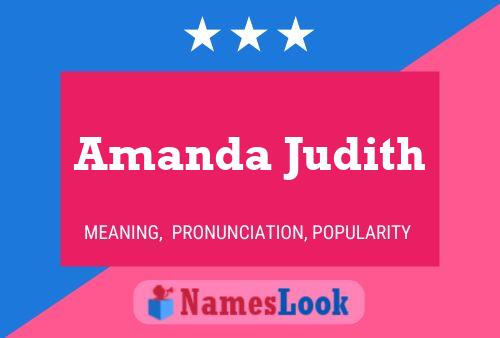 Póster del nombre Amanda Judith