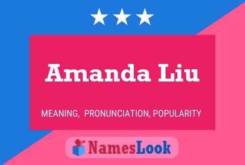 Póster del nombre Amanda Liu