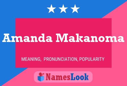 Póster del nombre Amanda Makanoma