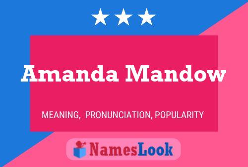 Póster del nombre Amanda Mandow