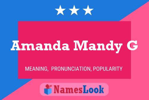 Póster del nombre Amanda Mandy G