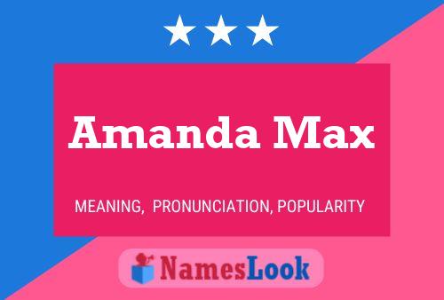 Póster del nombre Amanda Max