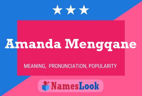 Póster del nombre Amanda Mengqane